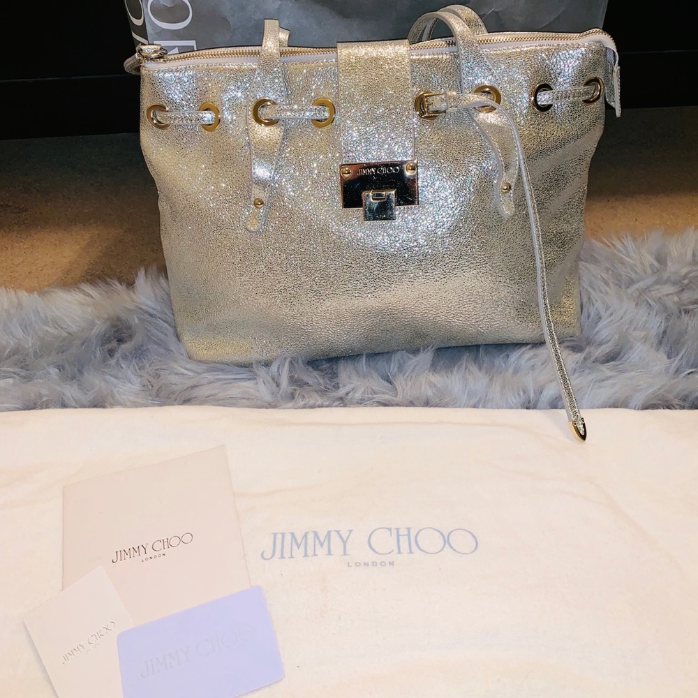 Jimmy Choo Rhea Champagne Bag